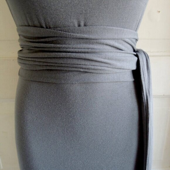 Modern Citizen Slate Gray Kelis Tie Waist Maxi Dress M - Picture 4 of 12